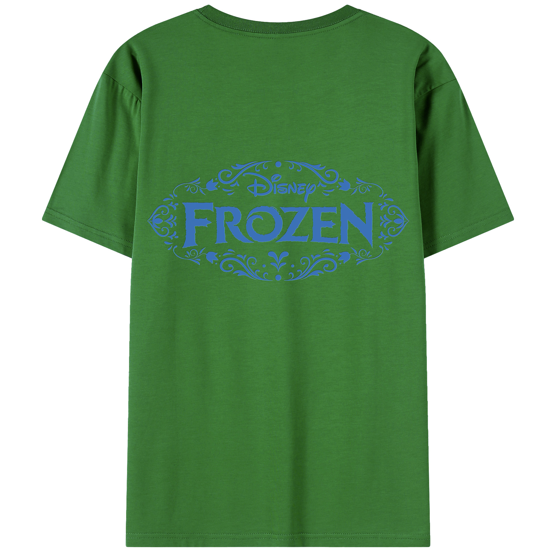 （画像用） アナと雪の女王 アンナ エルサ Frozen Anna Elsa レディース半袖Tシャツ(バックプリント)